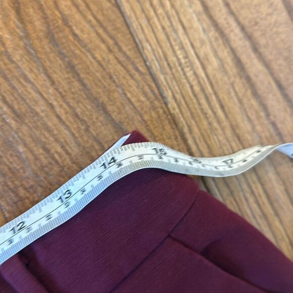 Kate Spade Dennis burgundy straight leg pant size 6 - Picture 7 of 11